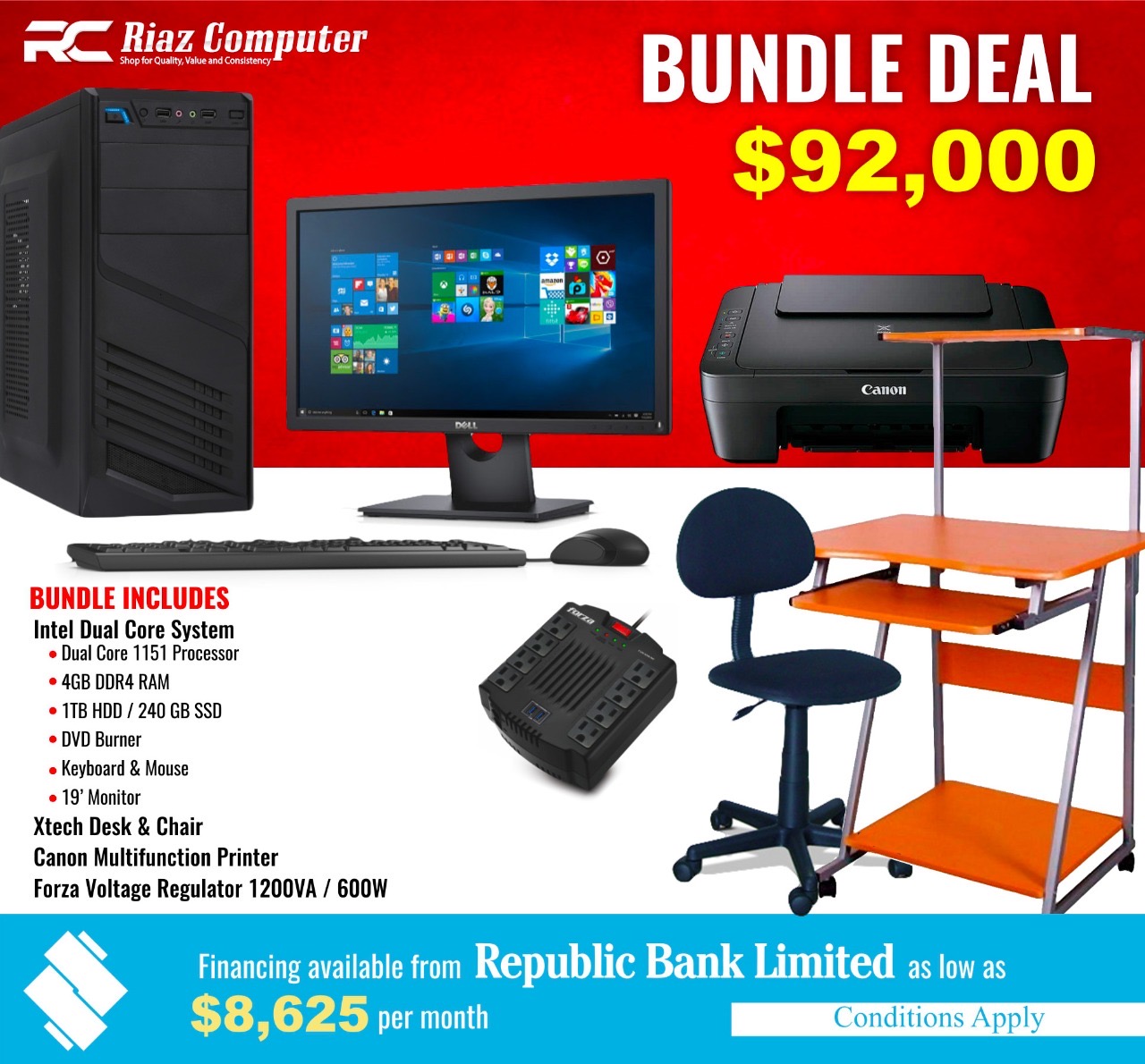 computer and printer bundle deals