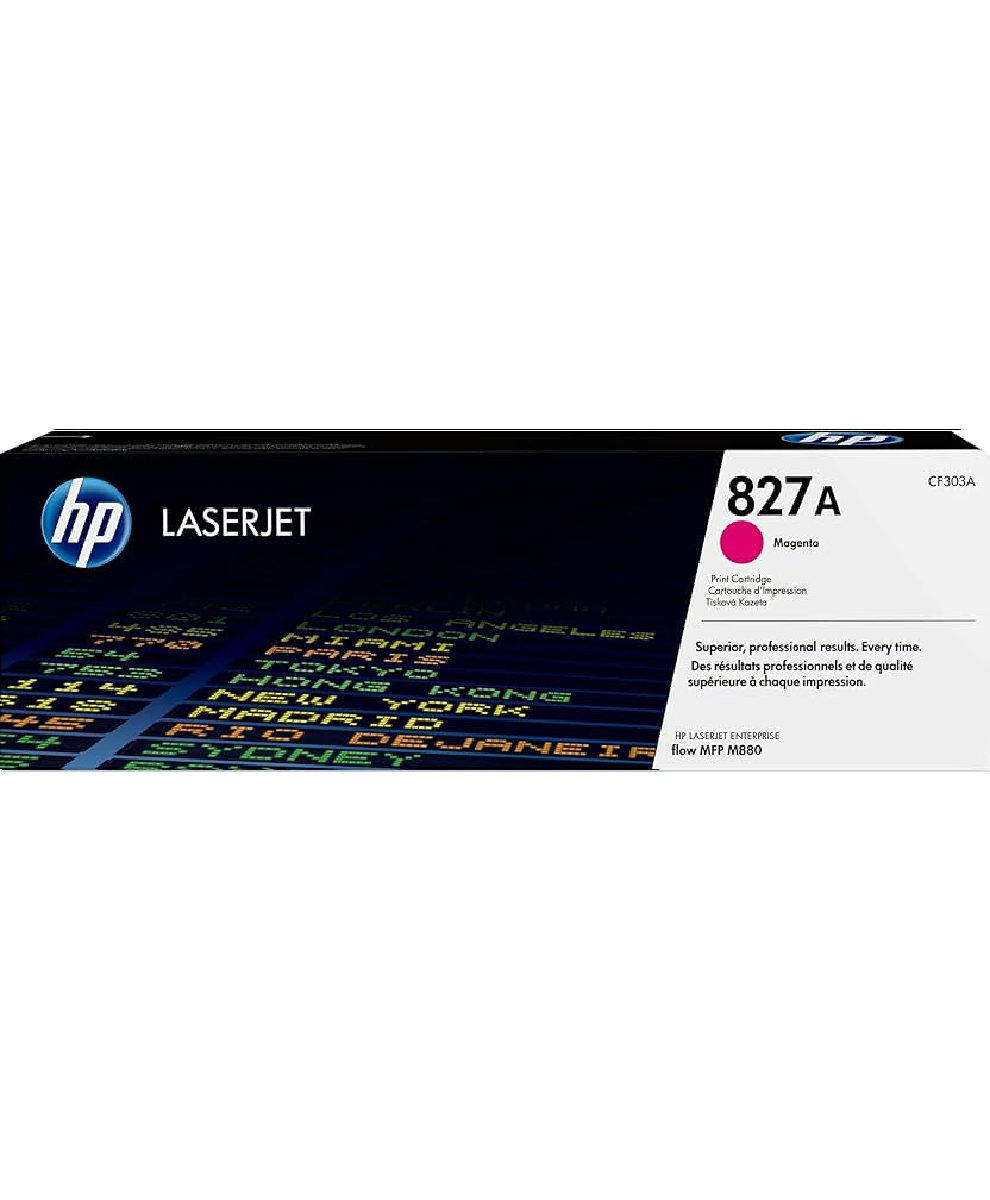 HP 827A Magenta Original LaserJet Toner Cartridge, CF303A