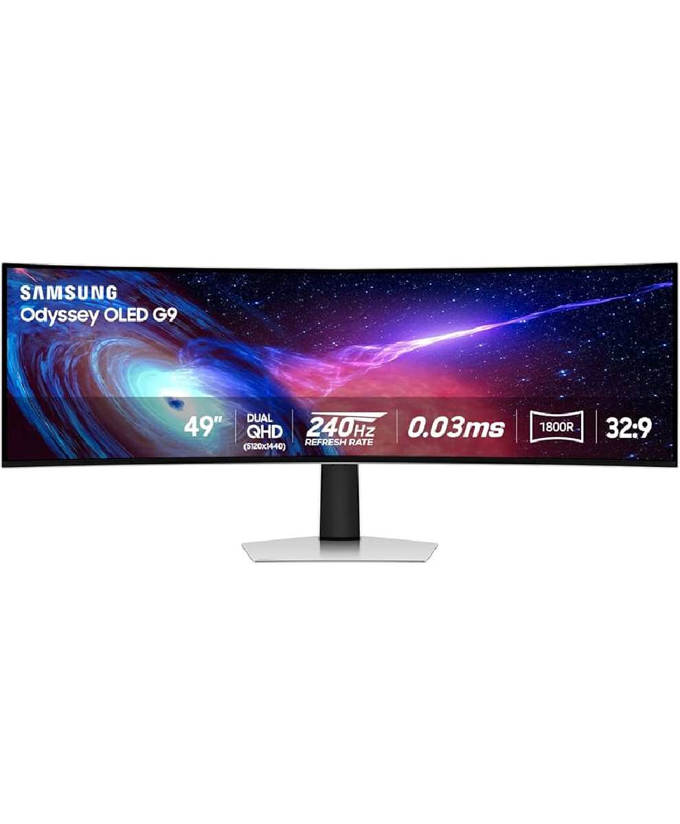 Samsung Odyssey OLED G9 49" DQHD 240Hz Curved Smart Gaming Monitor