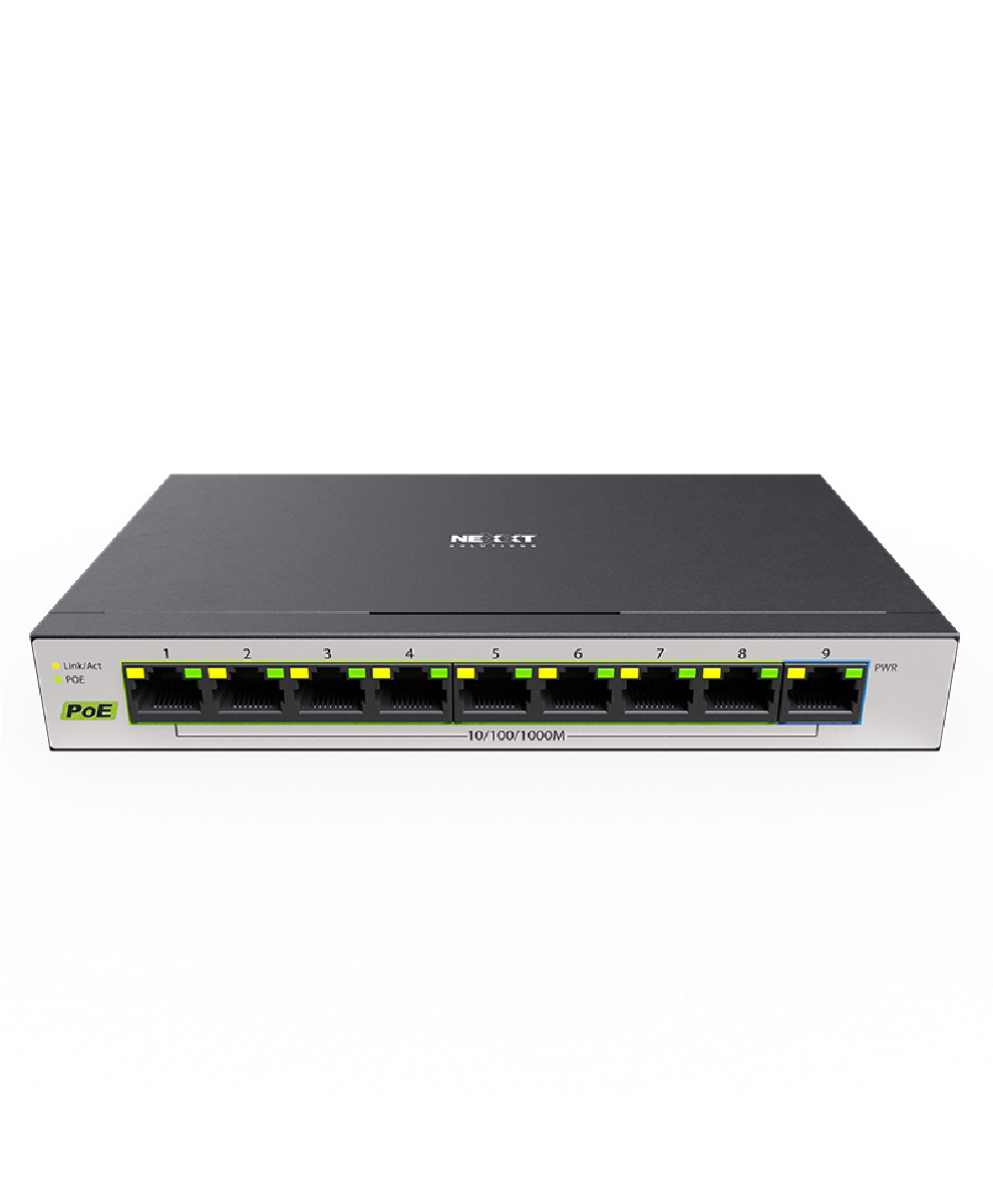 Nexxt Vertex V900P Professional 9-port PoE+ Gigabit desktop switch